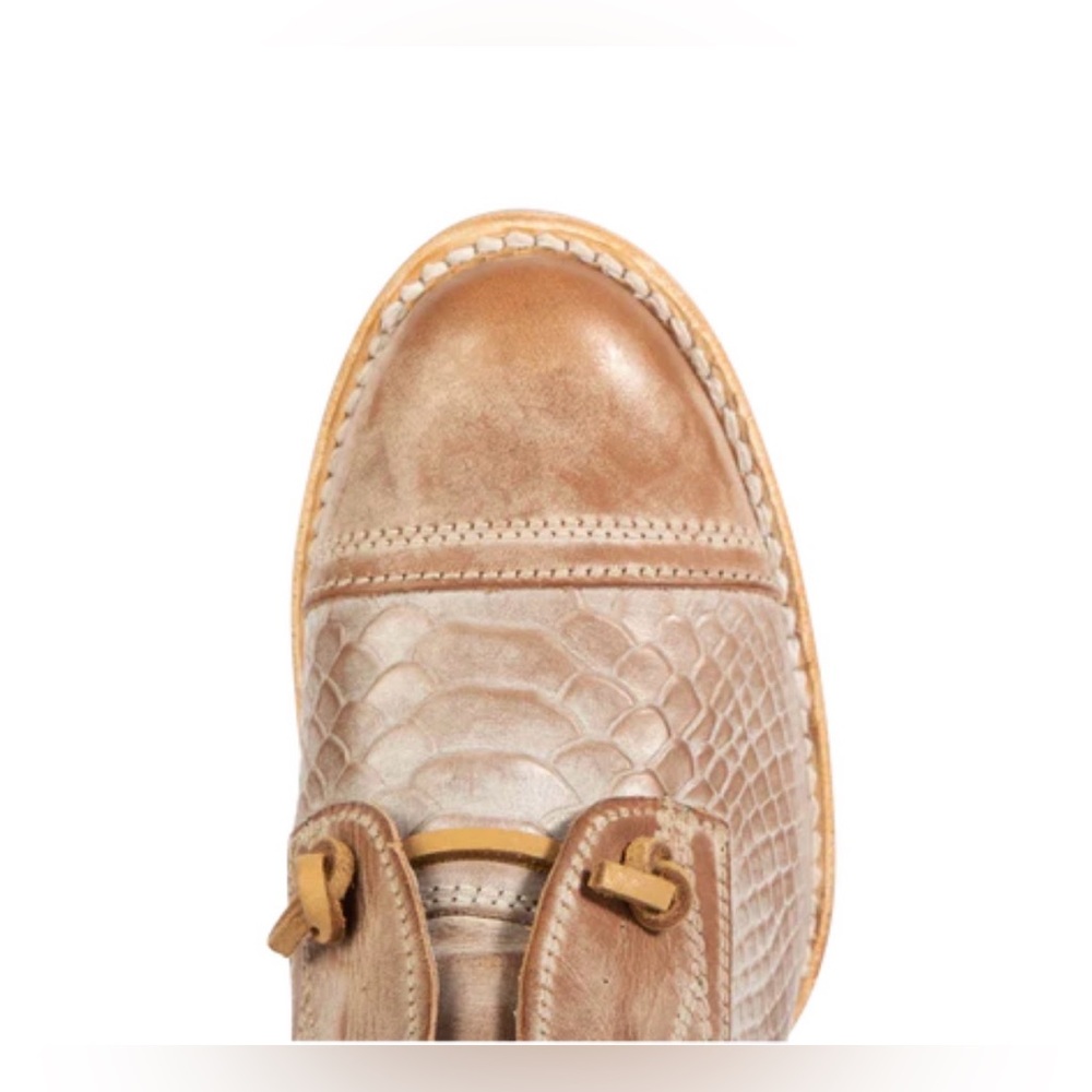 FREEBIRD MABEL Taupe Multi Women's Tan Leather Slip-On Low Heel Shoes - Picture 9 of 16